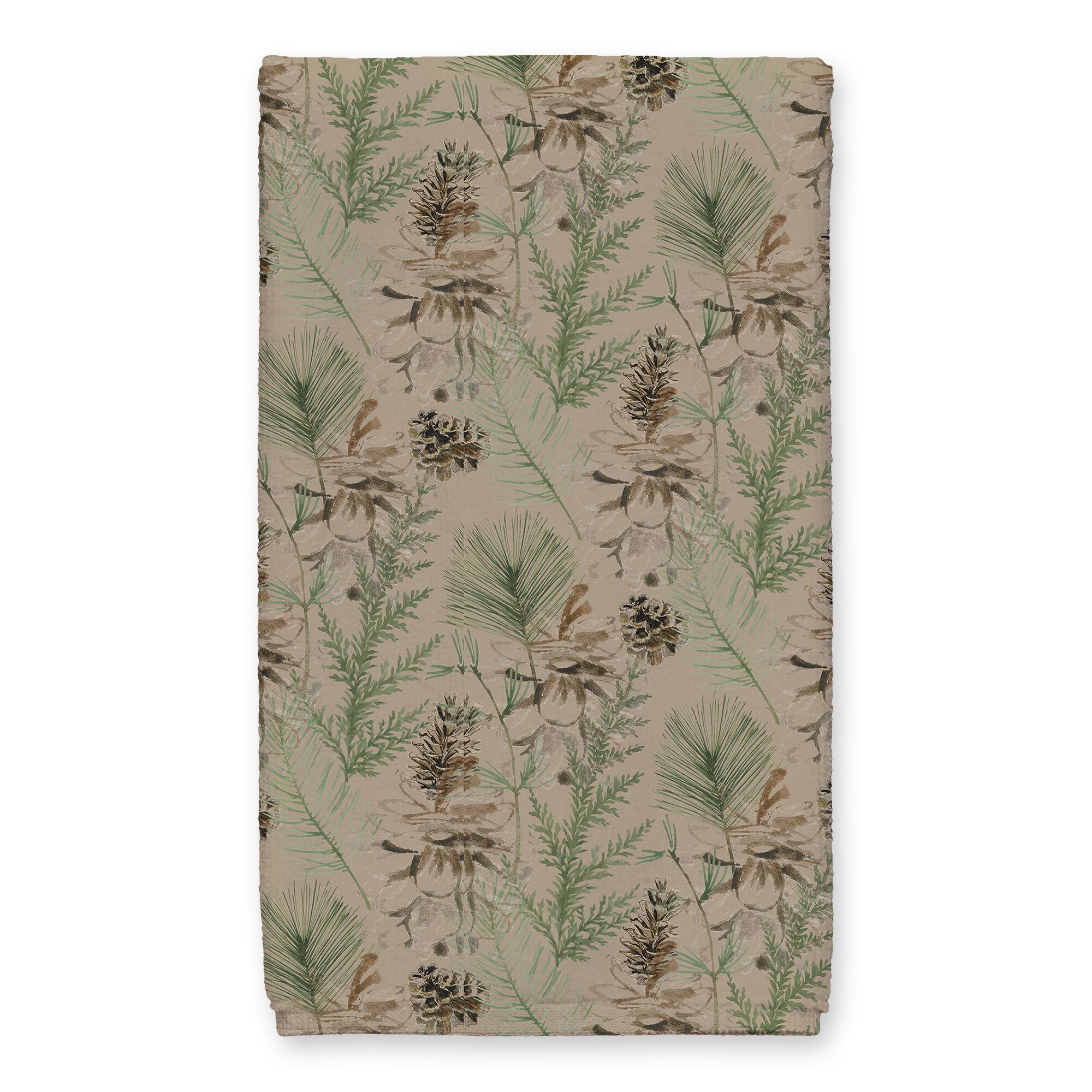 Brown Merry Christmas Cardinal Tea Towel Set
